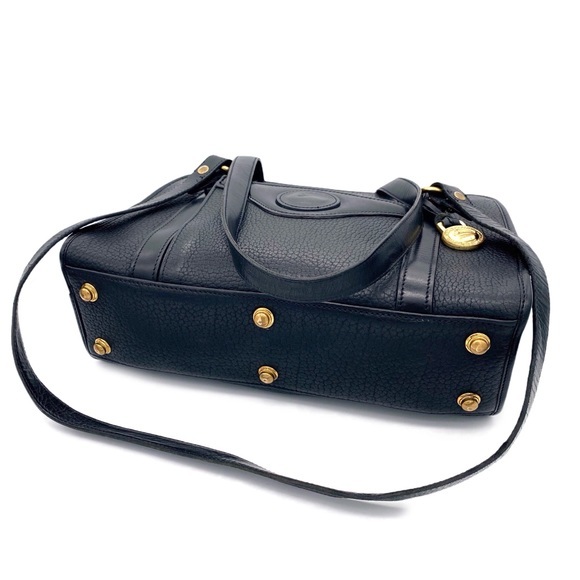 DOONEY & BOURKE Vintage All Black Leather Tote - Picture 4 of 13